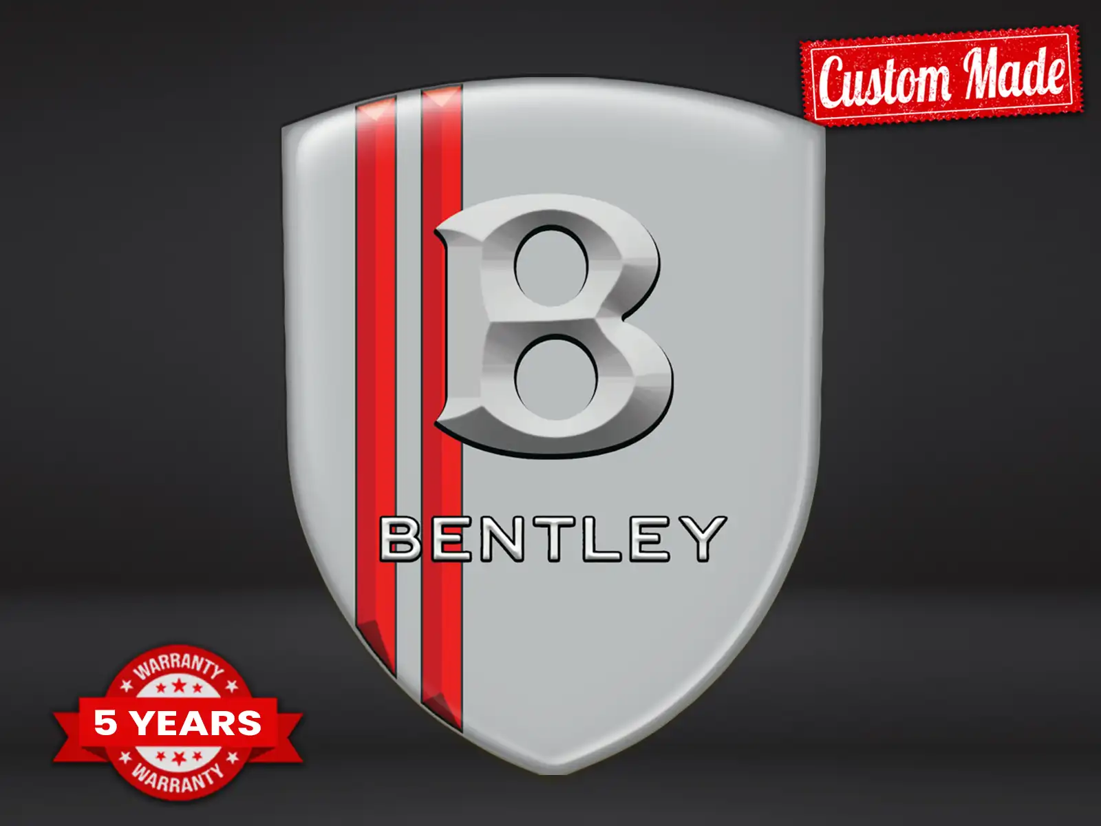 Bentley Epoxy Domes Sticker Edle Edition Glänzende Badges
